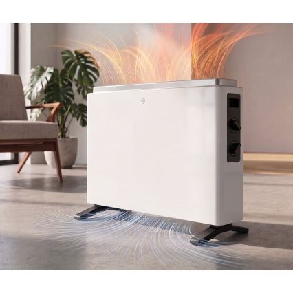 ZEVENTI - Električni direktni grejač/konvektor 800/1200/2000W/230V bela