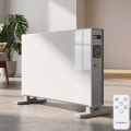 ZEVENTI - Električni grejač/konvektor sa LCD displejem  1250/2000W/230V bela + daljinski upravljač