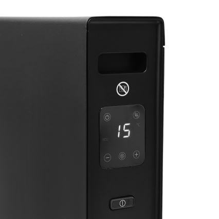ZEVENTI - Električni konvektor/grejač sa LCD displejem 1250/2000W/230V crna + daljinski upravljač