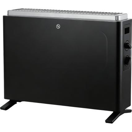 ZEVENTI - Električni konvektor/radijator 800/1200/2000W/230V crna