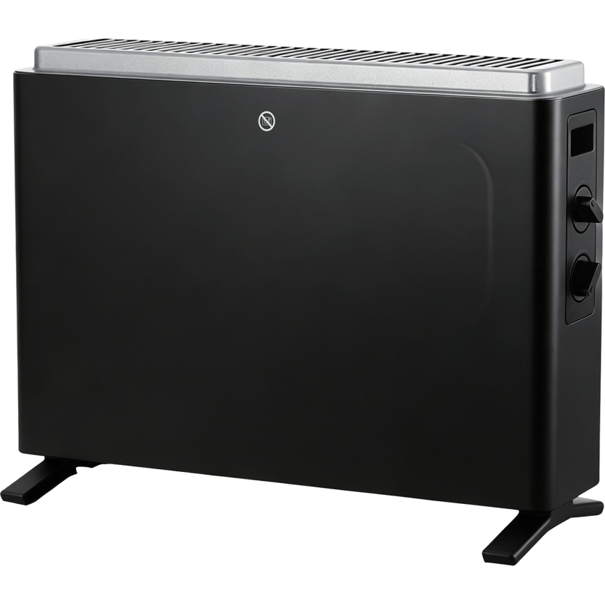 ZEVENTI - Električni konvektor/radijator 800/1200/2000W/230V crna
