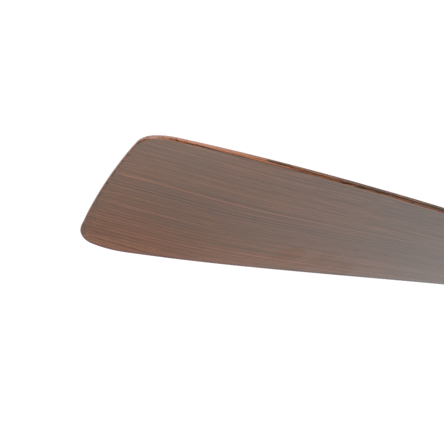 ZEVENTI - LED prigušiva stropni ventilator AERYS LED/24W/230V 3000/4000/6000K Wi-Fi Tuya crna/orah + daljinski upravljač