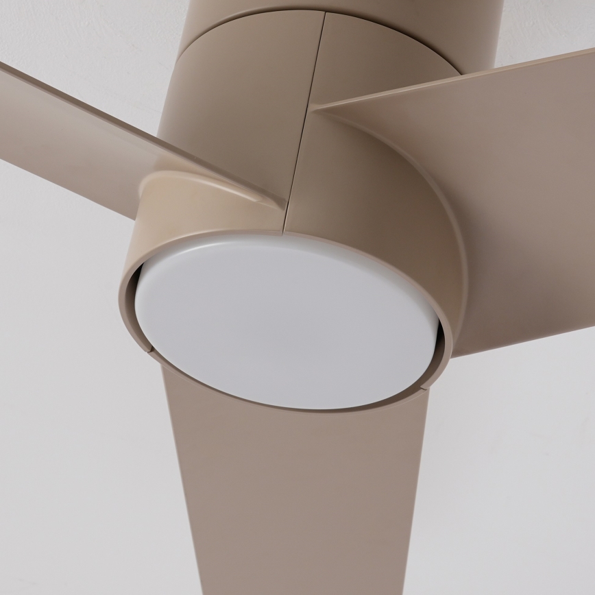 ZEVENTI - LED plafonski ventilator BARROSA LED/18W/230V 3000/4000/6000K Wi-Fi Tuya bež + daljinski upravljač