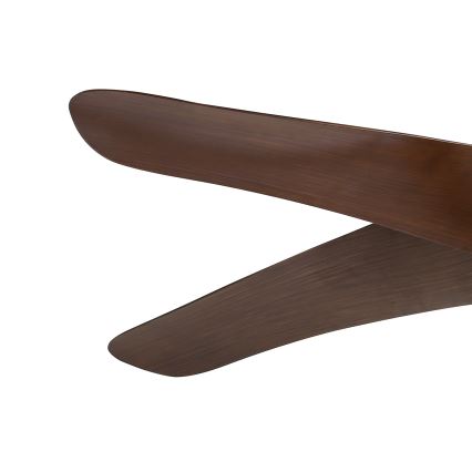 ZEVENTI - LED plafonski ventilator LUCCA LED/18W/230V 3000/4000/6000K Wi-Fi Tuya braon + daljinski upravljač