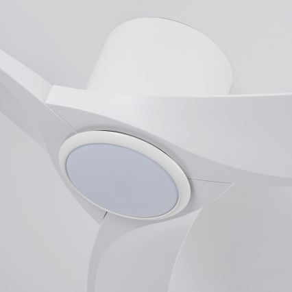 ZEVENTI - LED prigušiva plafonski ventilator ORBITO LED/24W/230V 3000/4000/6000K Wi-Fi Tuya bela + daljinski upravljač