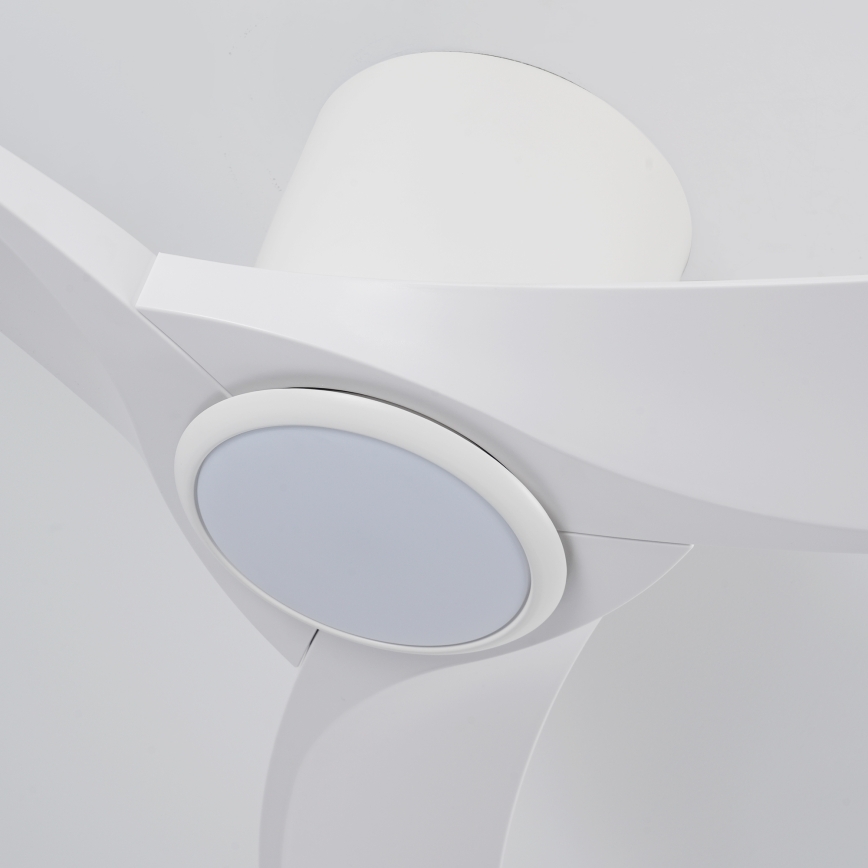 ZEVENTI - LED prigušiva plafonski ventilator ORBITO LED/24W/230V 3000/4000/6000K Wi-Fi Tuya bela + daljinski upravljač
