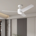 ZEVENTI - LED plafonski ventilator ORVIETO LED/18W/230V 3000/4000/6000K Wi-Fi Tuya, beo + daljinski upravljač