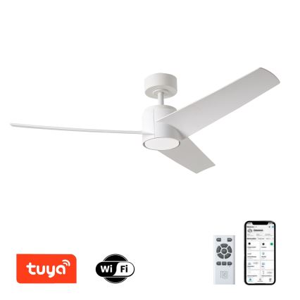 ZEVENTI - LED plafonski ventilator ORVIETO LED/18W/230V 3000/4000/6000K Wi-Fi Tuya, beo + daljinski upravljač