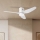 ZEVENTI - LED plafonski ventilator PADUA LED/18W/230V 3000/4000/6000K Wi-Fi Tuya bela + daljinski upravljač