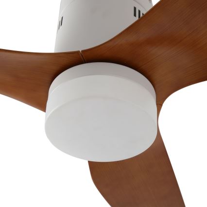 ZEVENTI - LED plafonski ventilator PADUA LED/18W/230V 3000/4000/6000K Wi-Fi Tuya bela/smeđa + daljinski upravljač