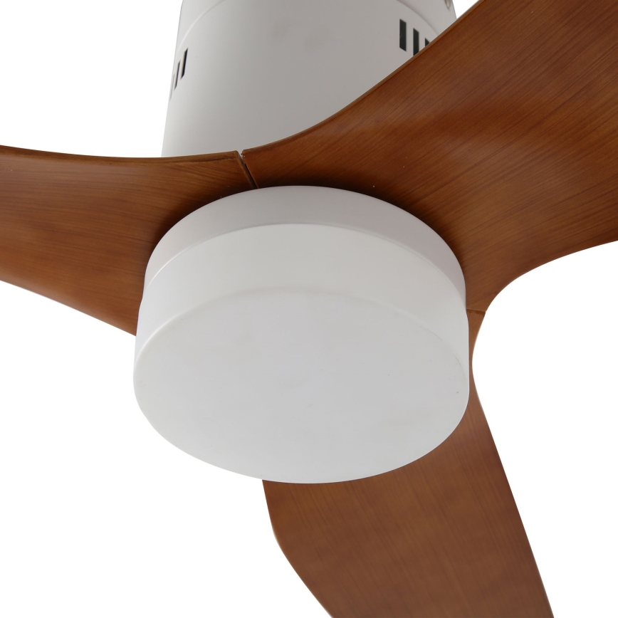 ZEVENTI - LED plafonski ventilator PADUA LED/18W/230V 3000/4000/6000K Wi-Fi Tuya bela/smeđa + daljinski upravljač
