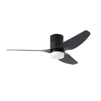 ZEVENTI - LED plafonski ventilator PADUA LED/18W/230V 3000/4000/6000K Wi-Fi Tuya crni + daljinski upravljač
