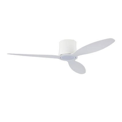 ZEVENTI - LED prigušiva plafonski ventilator VENTORA LED/24W/230V 3000/4000/6000K Wi-Fi Tuya bela + daljinski upravljač