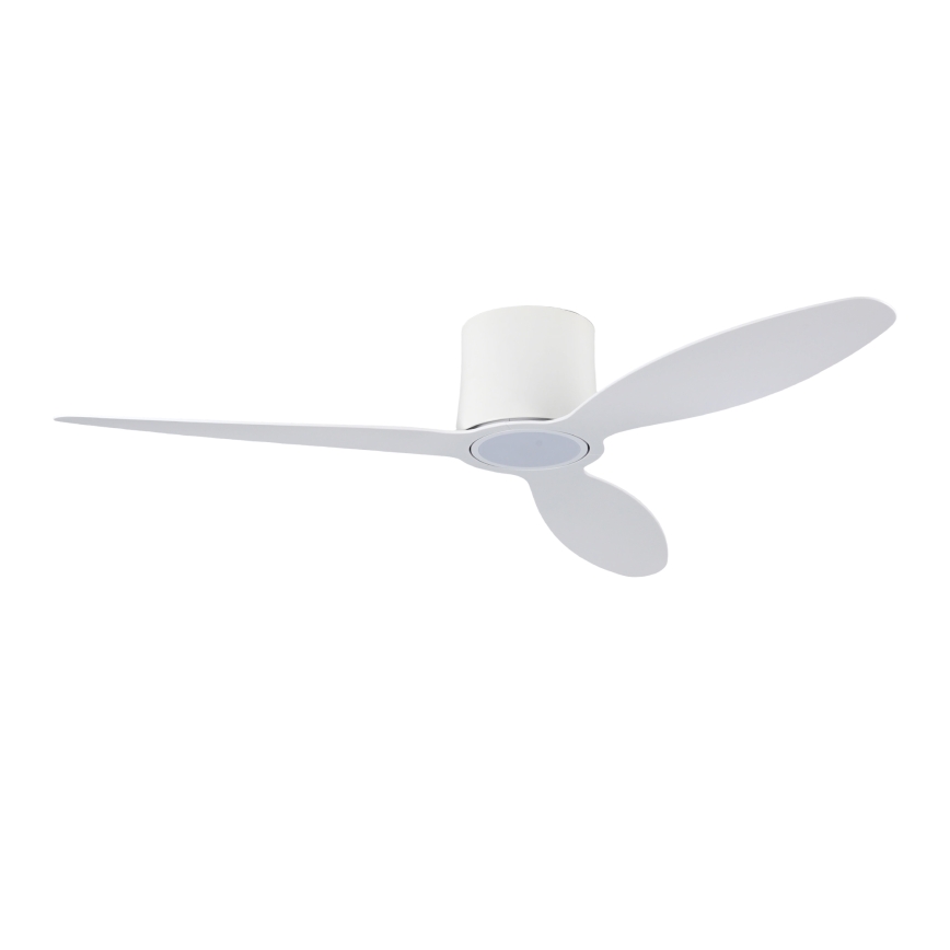ZEVENTI - LED prigušiva plafonski ventilator VENTORA LED/24W/230V 3000/4000/6000K Wi-Fi Tuya bela + daljinski upravljač