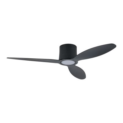 ZEVENTI - LED prigušiva plafonski ventilator VENTORA LED/24W/230V 3000/4000/6000K Wi-Fi Tuya crna + daljinski upravljač