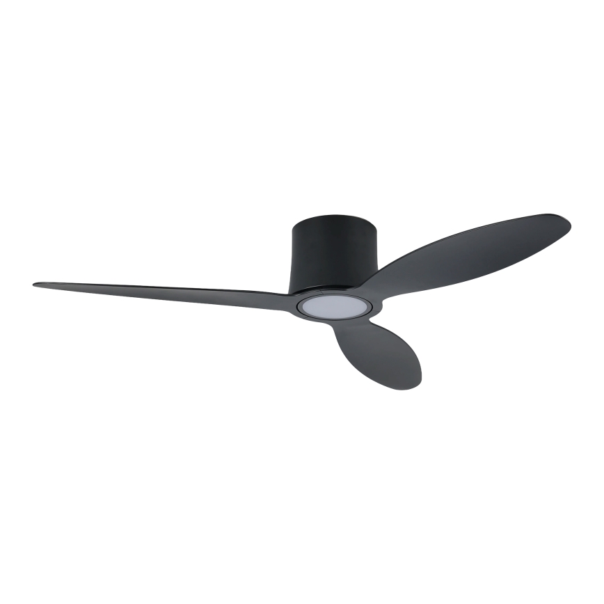 ZEVENTI - LED prigušiva plafonski ventilator VENTORA LED/24W/230V 3000/4000/6000K Wi-Fi Tuya crna + daljinski upravljač