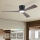 ZEVENTI - LED prigušiva plafonski ventilator AUREX LED/24W/230V 3000/4000/6000K Wi-Fi Tuya crna/orah + daljinski upravljač