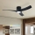 ZEVENTI - LED prigušiva plafonski ventilator ORBITO LED/24W/230V 3000/4000/6000K Wi-Fi Tuya crni + daljinski upravljač