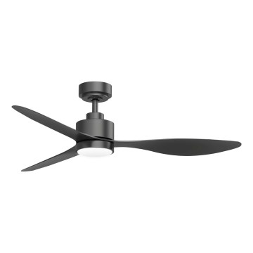 ZEVENTI - LED prigušiva plafonski ventilator ULUWATU LED/20W/230V 2700-6500K 132 cm crna + daljinski upravljač
