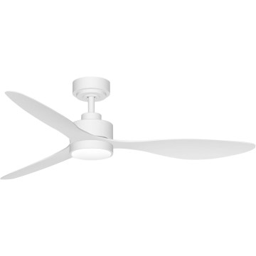 ZEVENTI - LED prigušiva plafonski ventilator ULUWATU LED/20W/230V 2700-6500K 132cm beli + daljinski upravljač