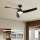 ZEVENTI - LED prigušiva stropni ventilator AERYS LED/24W/230V 3000/4000/6000K Wi-Fi Tuya crna + daljinski upravljač