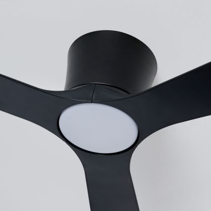 ZEVENTI - LED prigušiva plafonski ventilator AUREX LED/24W/230V 3000/4000/6000K Wi-Fi Tuya crna + daljinski upravljač
