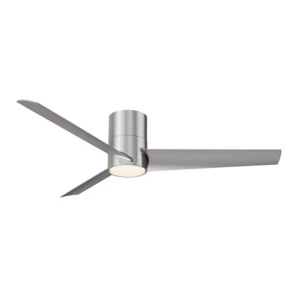 ZEVENTI - LED stropni ventilator BARROSA LED/18W/230V 3000/4000/6000K Wi-Fi Tuya mat hrom + daljinski upravljač