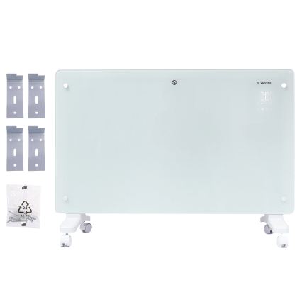 ZEVENTI - Pametan zidni električni direktni grejač/konvektor sa LCD displejem 1000/2000W/230V Wi-Fi bela