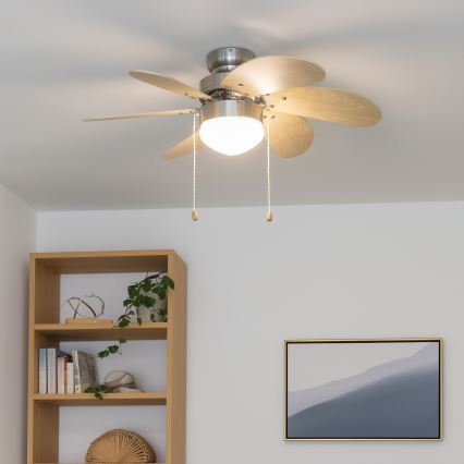 ZEVENTI - Plafonski ventilator FAMARA 1xE14/60W/230V bež