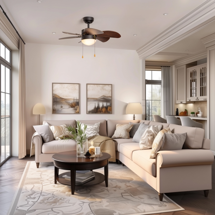 ZEVENTI - Plafonski ventilator FAMARA 1xE14/60W/230V