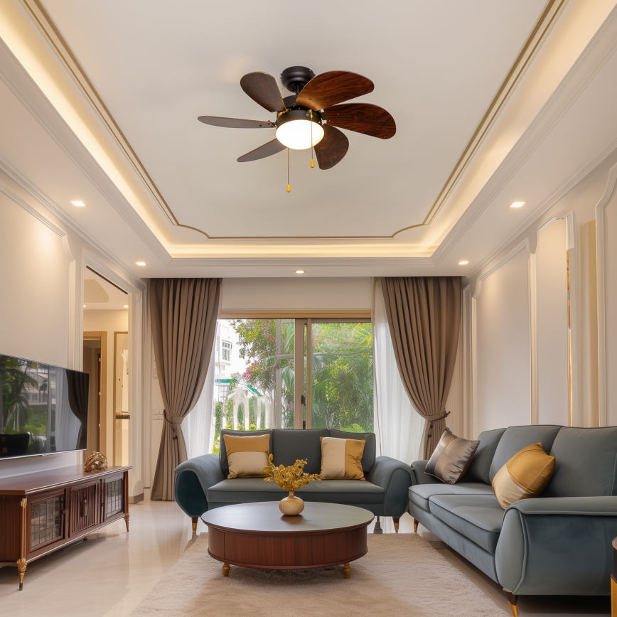 ZEVENTI - Plafonski ventilator FAMARA 1xE14/60W/230V