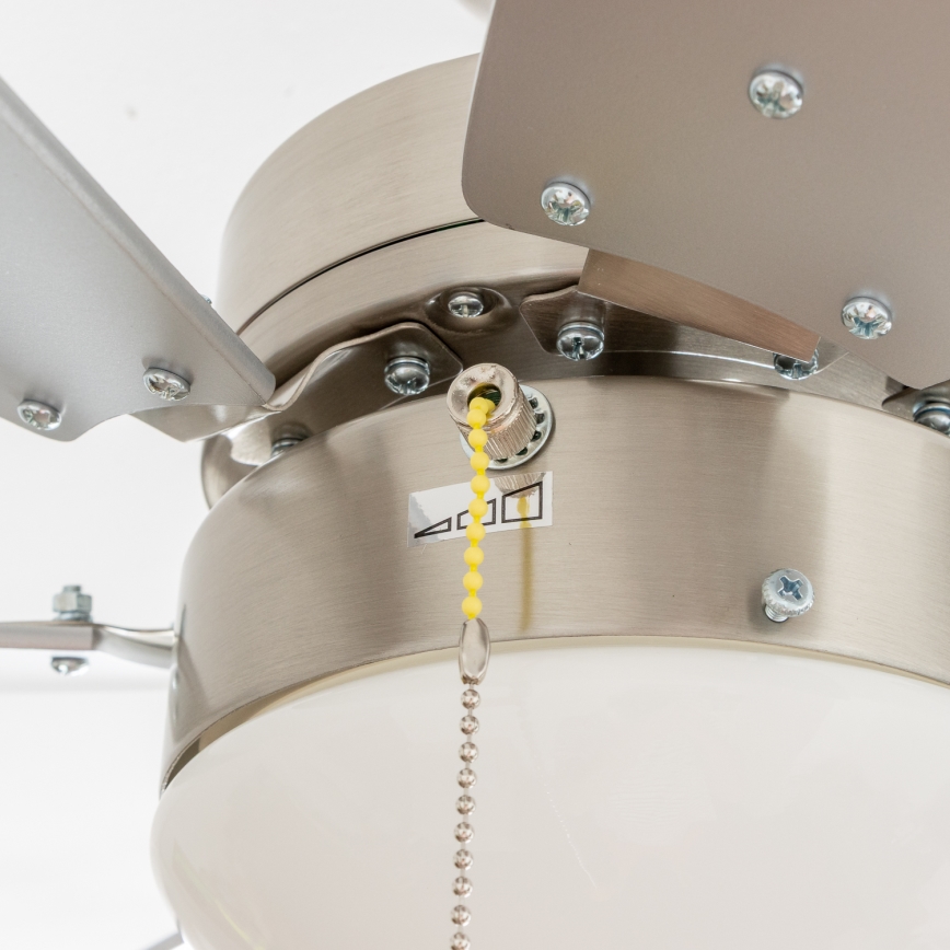 ZEVENTI - Plafonski ventilator FAMARA 1xE14/60W/230V siva