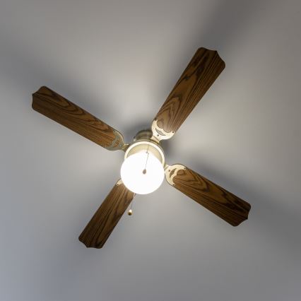 ZEVENTI - Plafonski ventilator NAVAGIO 1xE27/60W/230V smeđa