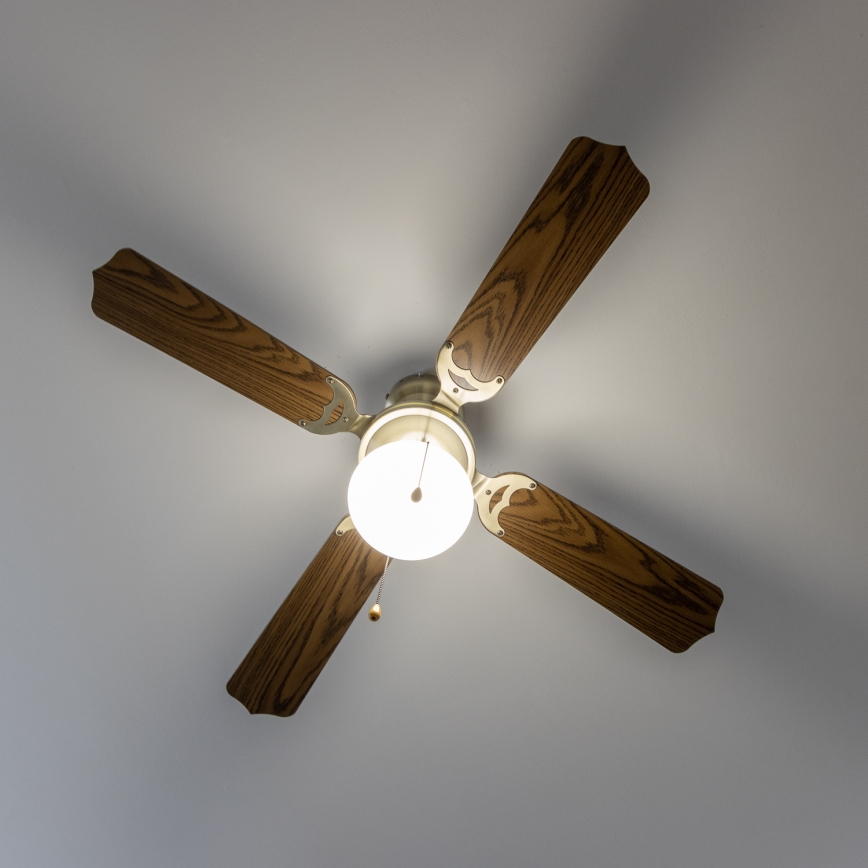 ZEVENTI - Plafonski ventilator NAVAGIO 1xE27/60W/230V smeđa