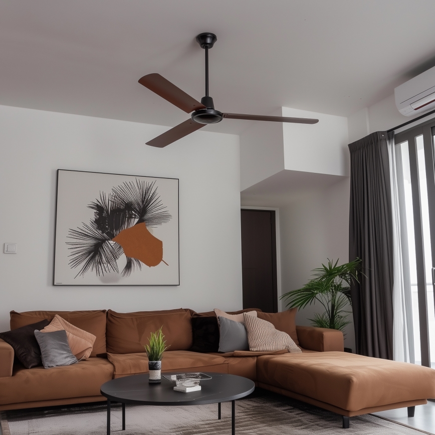 ZEVENTI - Plafonski ventilator TOFINO braon