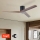 ZEVENTI - Plafonski ventilator VELLON Wi-Fi Tuya crna/orah + daljinski upravljač