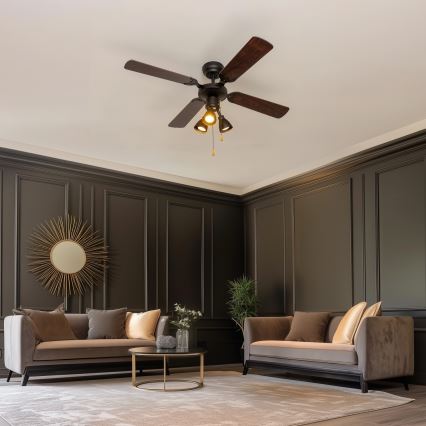 ZEVENTI - Plafonski ventilator ZURRIOLA 3xGU10/50W/230V