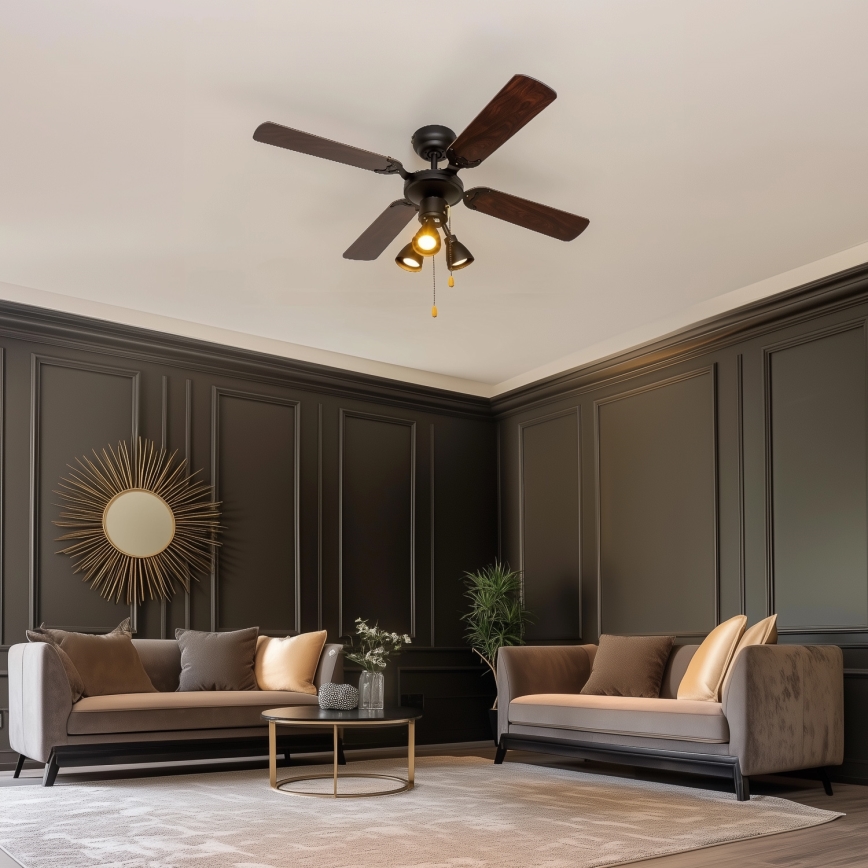 ZEVENTI - Plafonski ventilator ZURRIOLA 3xGU10/50W/230V