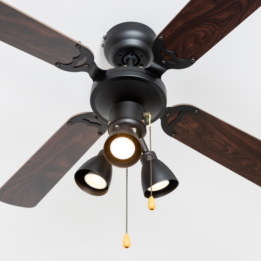 ZEVENTI - Plafonski ventilator ZURRIOLA 3xGU10/50W/230V