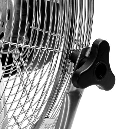ZEVENTI - Podni ventilator FLOW 60W/230V, prečnika 44,5 cm, u sjajnom hromu