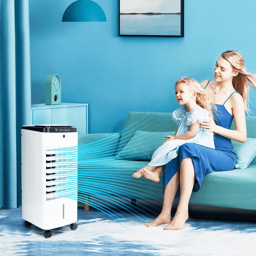 ZEVENTI - Hladnjak vazduha ARCTIC 60W/230V crna/bela + daljinski upravljač