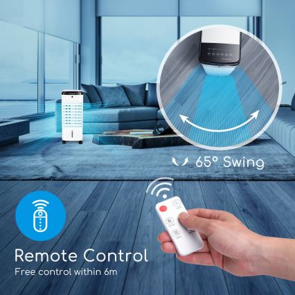 ZEVENTI - Hladnjak vazduha ARCTIC 60W/230V crna/bela + daljinski upravljač