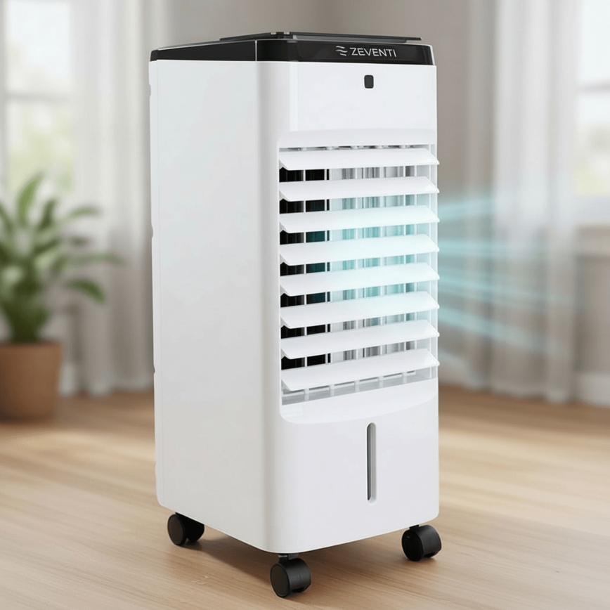 ZEVENTI - Hladnjak vazduha ARCTIC 60W/230V crna/bela + daljinski upravljač