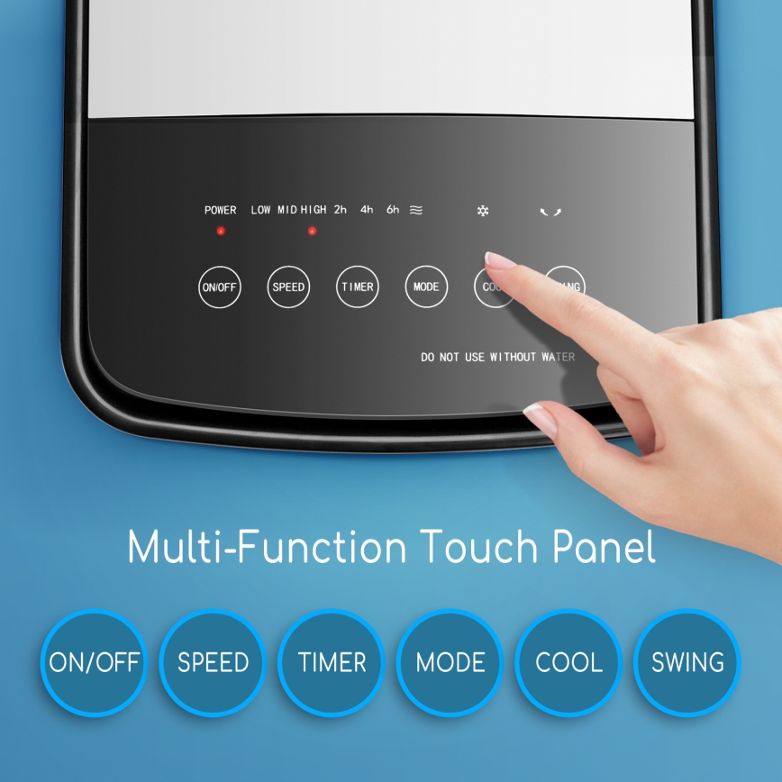 ZEVENTI - Hlađivač vazduha ARCTIC 60W/230V crna/bela