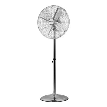 ZEVENTI - Stajaći ventilator FLOW 50W/230V 125 cm sjajni hrom + daljinski upravljač