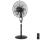 ZEVENTI - Stojeći ventilator FLOW 55W/230V 130 cm crni + daljinski upravljač