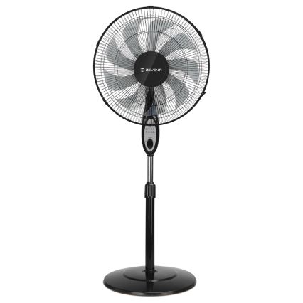 ZEVENTI - Stojeći ventilator FLOW 55W/230V 130 cm crni + daljinski upravljač