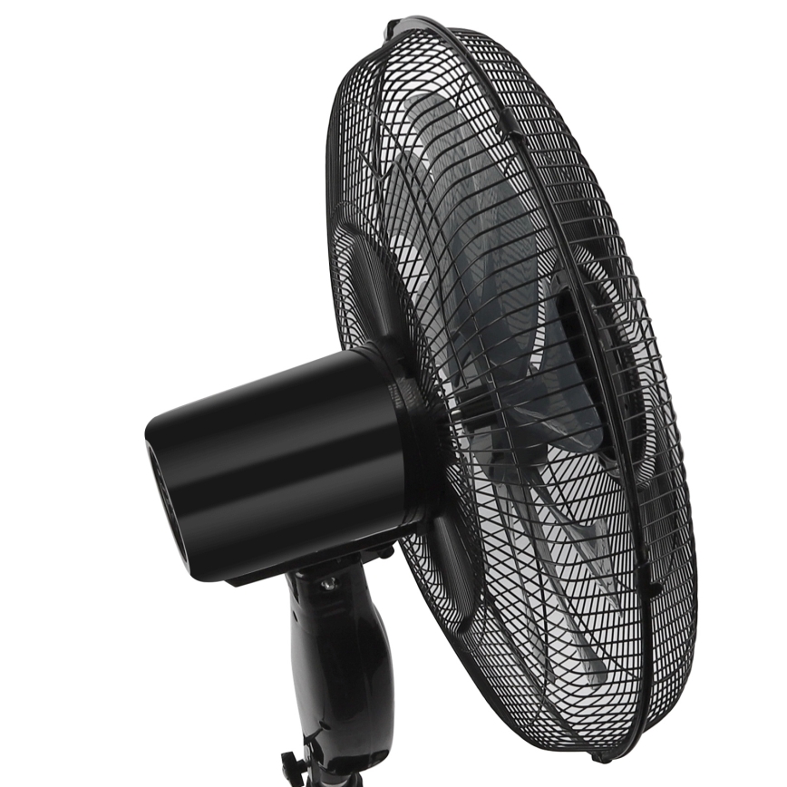ZEVENTI - Stojeći ventilator FLOW 55W/230V 130 cm crni + daljinski upravljač