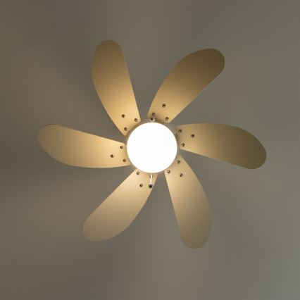 ZEVENTI - Stropni ventilator FAMARA 1xE14/60W/230V bela