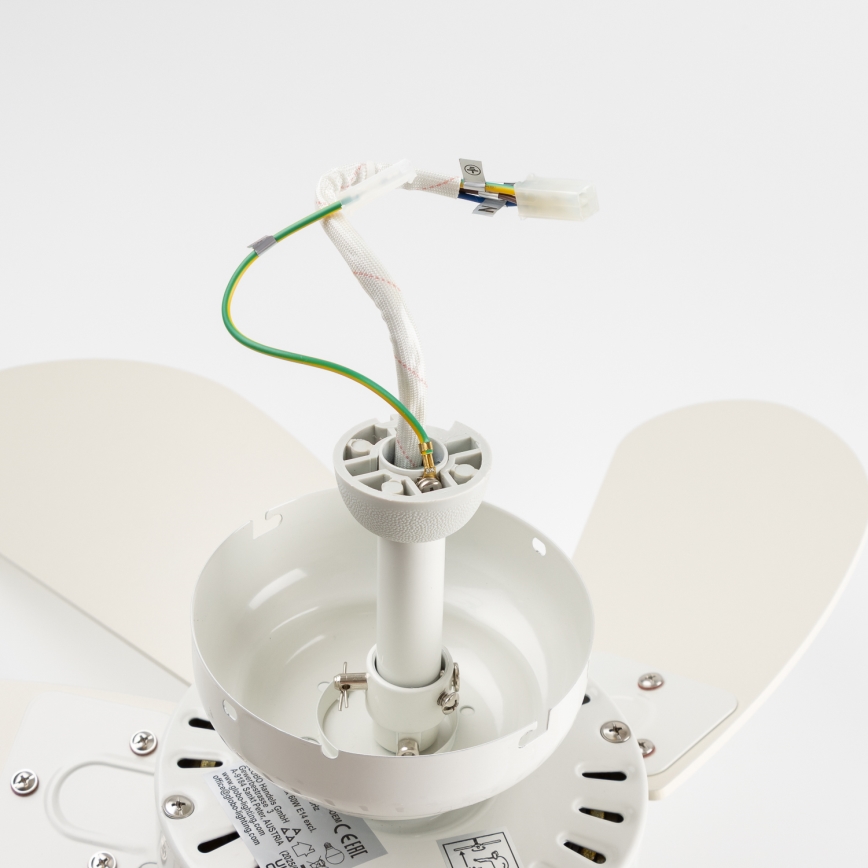 ZEVENTI - Stropni ventilator FAMARA 1xE14/60W/230V bela